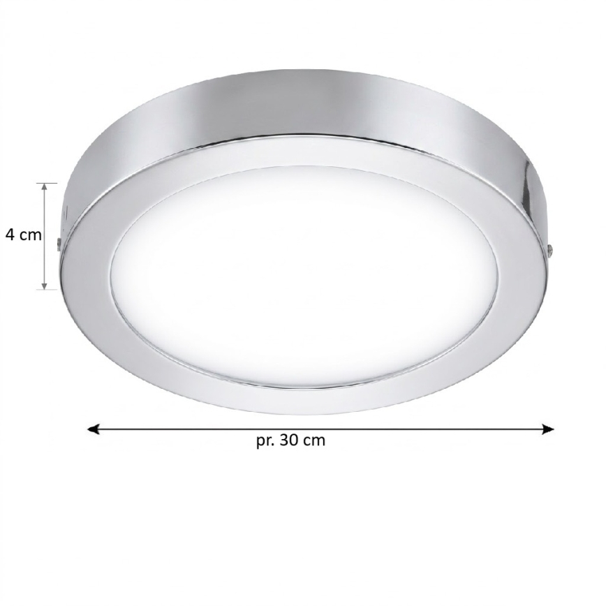 Plafonieră LED RGBW dimabilă pentru baie Eglo 33667 FUEVA-C LED21W/230V d. 30 cm IP44