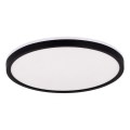 Plafonieră LED RGBW dimabilă pentru baie Zuma Line LED/32W/230V + LED/8W 3000-6000K negru + telecomandă