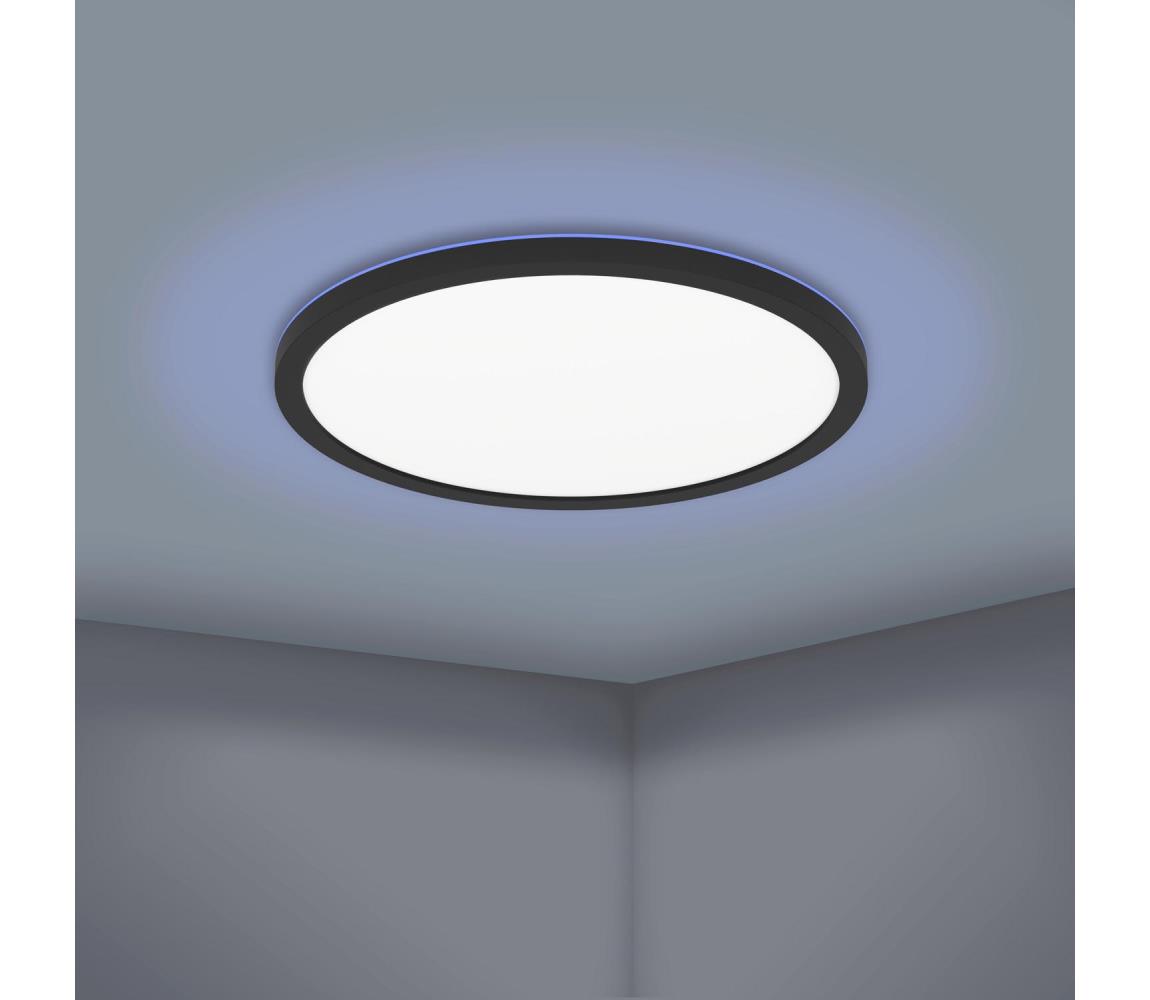 Plafonieră LED RGBW dimabilă ROVITO-Z LED/165W/230V neagră Eglo 900092