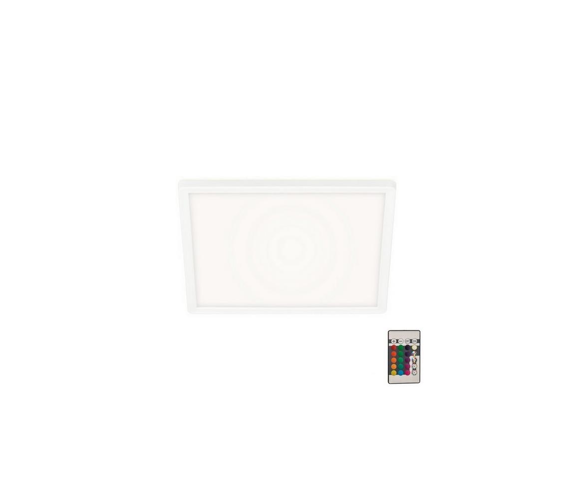 Plafonieră LED RGBW dimabilă SLIM LED/15W/230V Briloner 7090-416 + telecomandă