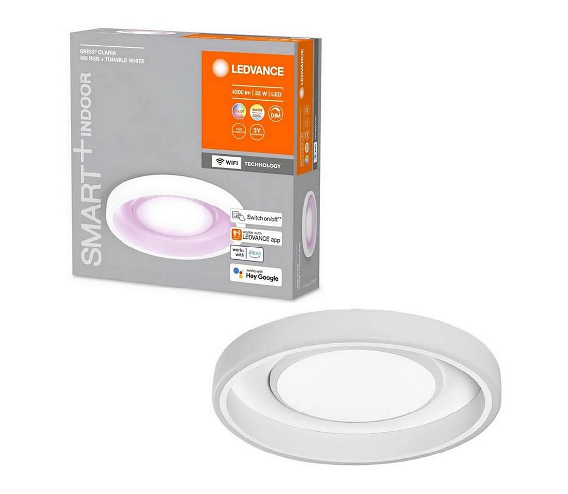 Plafonieră LED RGBW dimabilă SMART+ CLARIA LED/32W/230V Wi-Fi Ledvance
