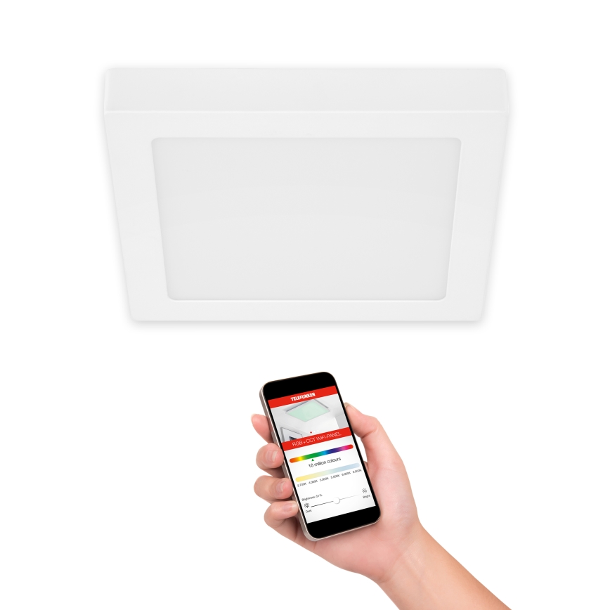 Plafonieră LED RGBW dimabilă Telefunken 309606TF LED/18W/230V 2700-6500K Wi-Fi Tuya