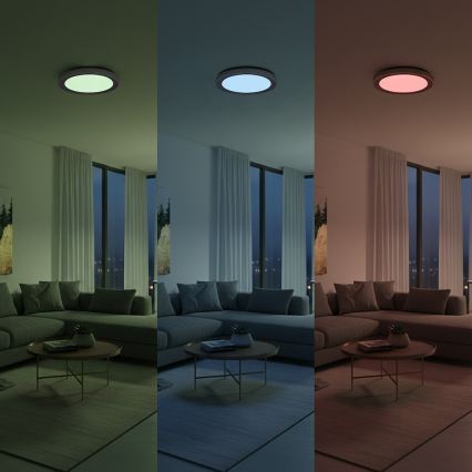 Plafonieră LED RGBW reglabilă MELO LED/36W/230V 3000-6000K Ø 39 cm albă + telecomandă