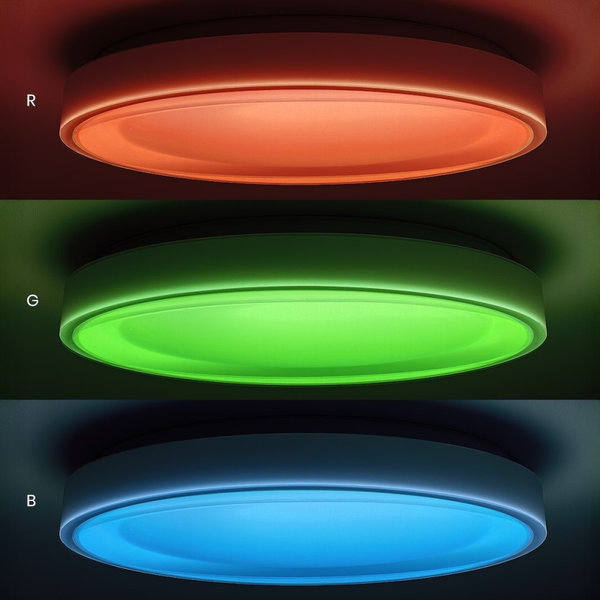 Plafonieră LED RGBW reglabilă MELO LED/36W/230V 3000-6000K Ø 39 cm albă + telecomandă