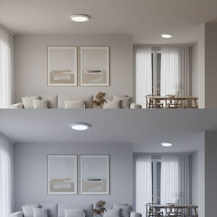 Plafonieră LED RGBW reglabilă MELO LED/36W/230V 3000-6000K Ø 39 cm albă + telecomandă
