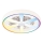 Plafonieră LED RGBW dimmabilă cu ventilator MALAWI LED/48W/230V 3000-6500K alb + telecomandă