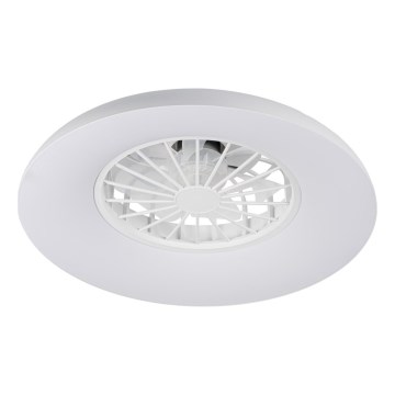 Plafonieră LED RGBW reglabilă cu ventilator PLAVE PAN LED/24W/230V 3000–6500K Ø 48,5 cm albă + telecomandă