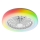 Plafonieră LED RGBW reglabilă cu ventilator ZAMBIA LED/24W/230V 3000-6500K albă + telecomandă