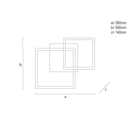 Plafonieră LED RGBW reglabilă LED/75W/230V 3000-6500K + telecomandă