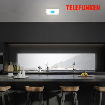 Plafonieră LED RGBW Telefunken 319006TF LED/16W/230V 2700-6500K + telecomandă