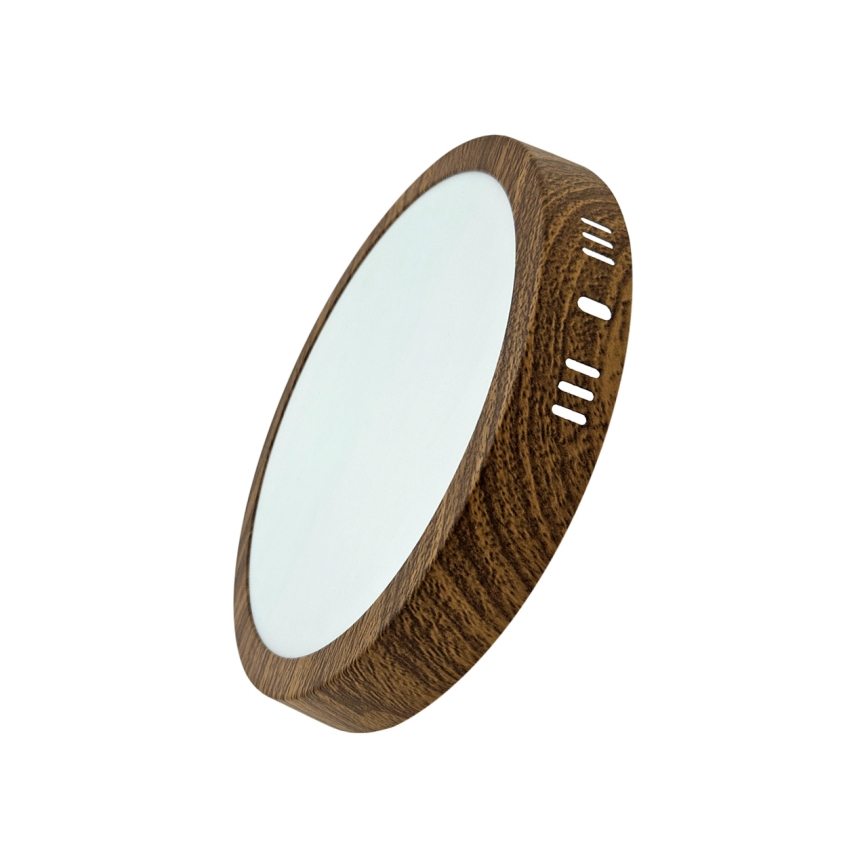 Plafonieră LED RING LED/18W/230V 4200K 21 cm maro