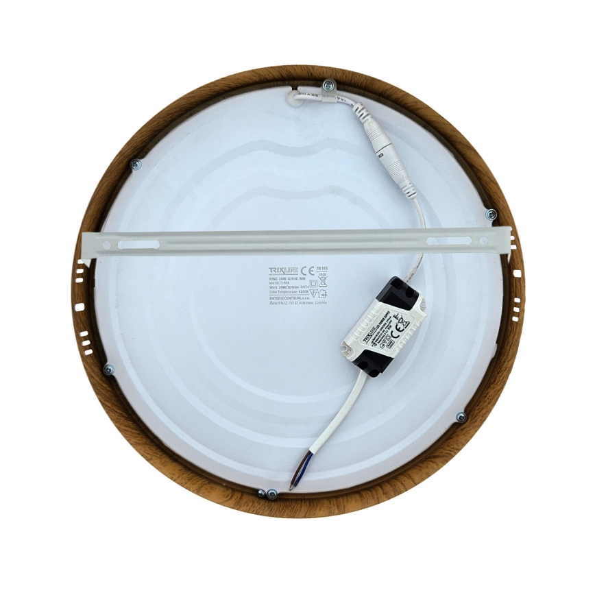 Plafonieră LED RING LED/24W/230V 4200K 28,5 cm maro