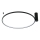 Plafonieră LED RING S, 34W/230V, 3000/4000/6000K, Ø 60 cm, neagră