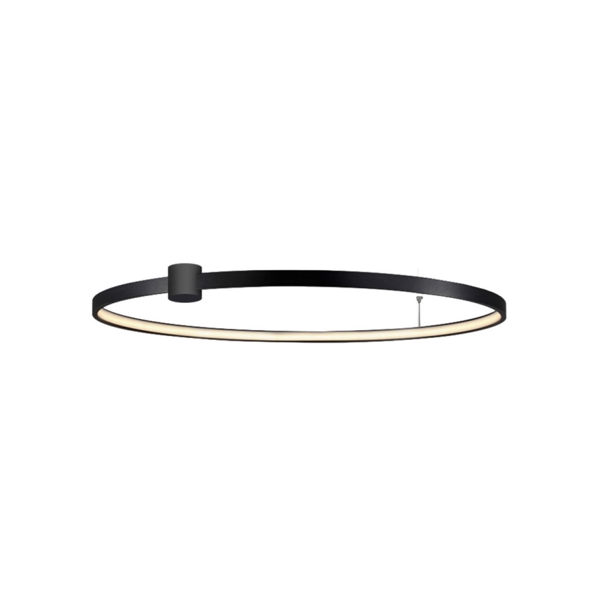 Plafonieră LED RING S, 50 W, 230 V, 3000/4000/6000 K, Ø 90 cm, neagră