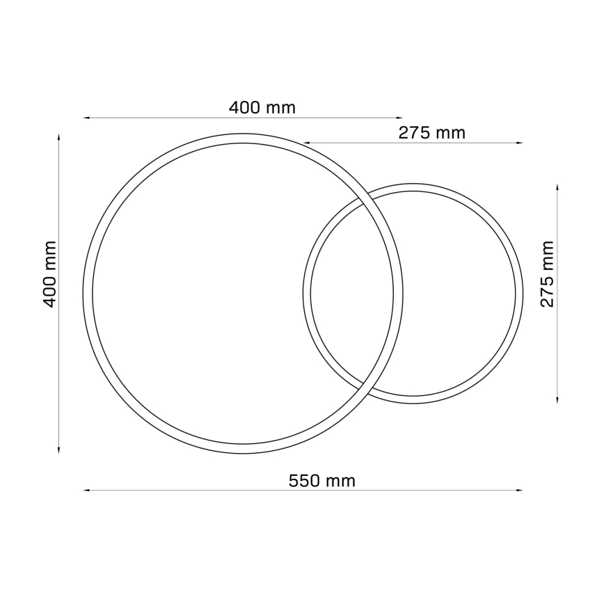 Plafonieră LED ROMAN LED/33W/230V 4000K alb