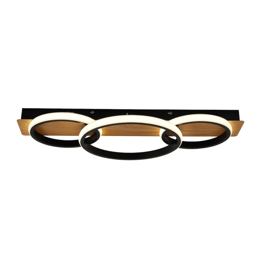 Plafonieră LED ROWENA, 18W, 230V, negru/maro