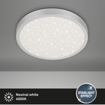 Plafonieră LED RUNA LED/24W/230V argintiu Briloner 3071-014