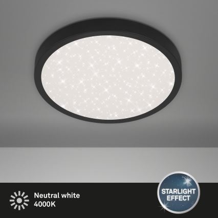 Plafonieră LED RUNA LED/24W/230V negru Briloner 3071-015
