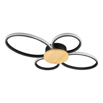 Plafonieră LED SABINA/38W/230V lemn de cauciuc