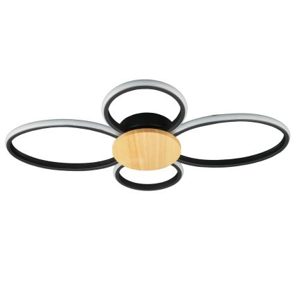 Plafonieră LED SABINA/38W/230V lemn de cauciuc