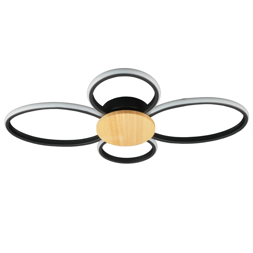 Plafonieră LED SABINA/38W/230V lemn de cauciuc