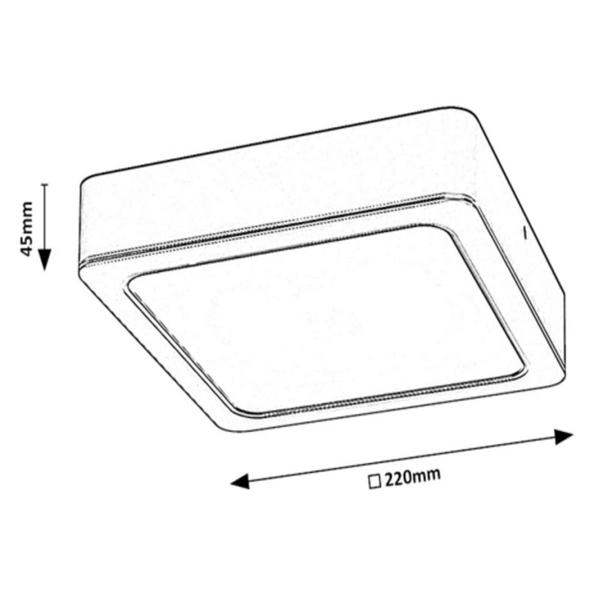 Plafonieră LED/24W/230V 22 cm Rabalux