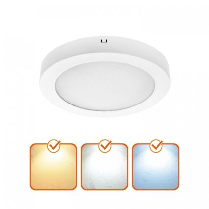 Plafonieră LED SIGARO LED/18W/230V 3000/4000/6500K Ø 22 cm albă