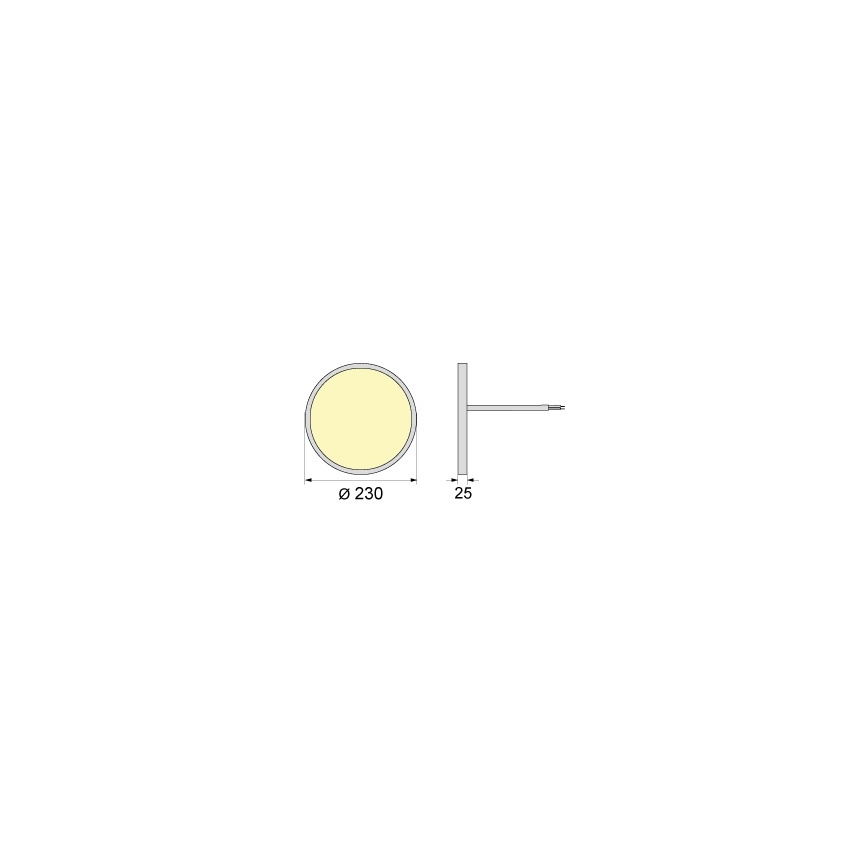 Plafonieră LED SIMEN LED/18W/230V 4000K IP40 Ø 23 cm alb UGR19