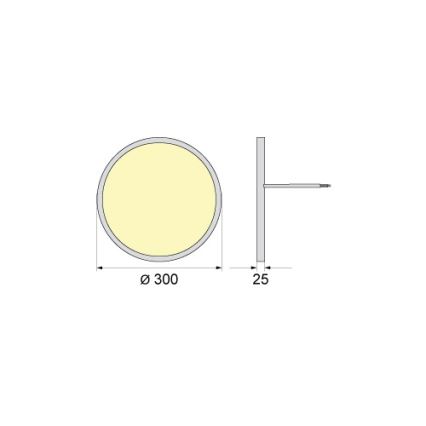 Plafonieră LED SIMEN LED/24W/230V 4000K IP40 Ø 30 cm albă UGR19