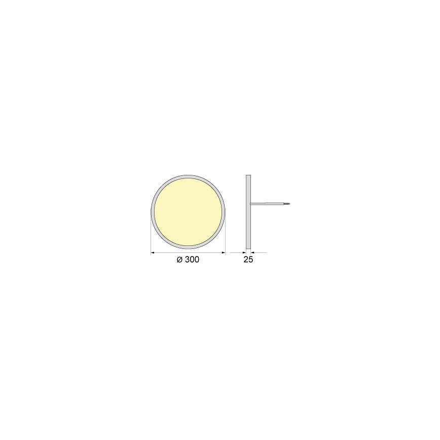 Plafonieră LED SIMEN LED/24W/230V 4000K IP40 Ø 30 cm albă UGR19