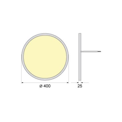 Plafonieră LED SIMEN LED/32W/230V 4000K IP40 Ø 40 cm albă UGR19