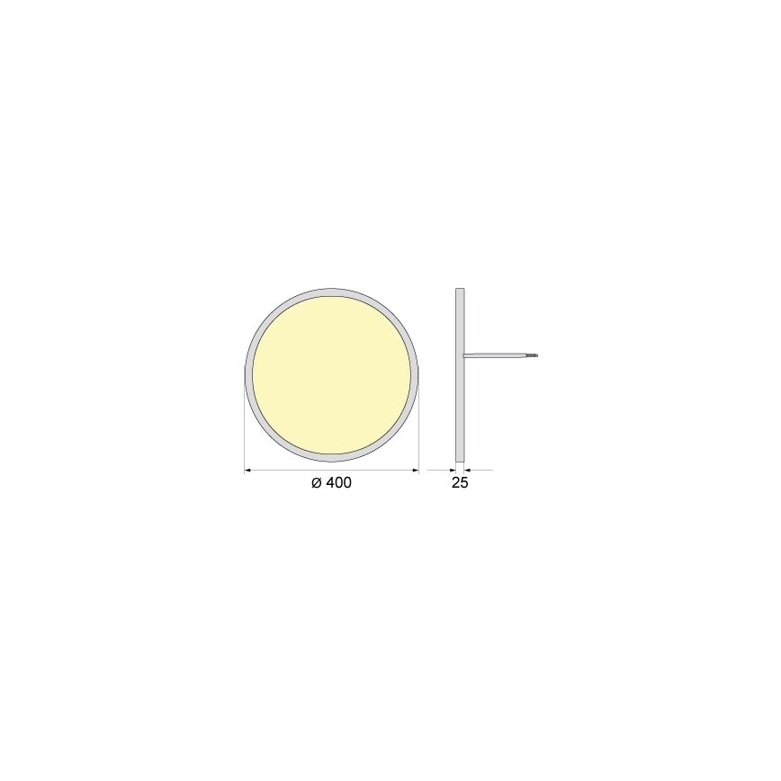 Plafonieră LED SIMEN LED/32W/230V 4000K IP40 Ø 40 cm albă UGR19
