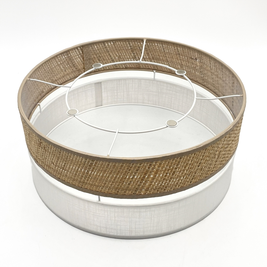 Plafonieră LED SIRJA BOHO, 20W, 230V, 4000K, Ø 35 cm, bej/alb