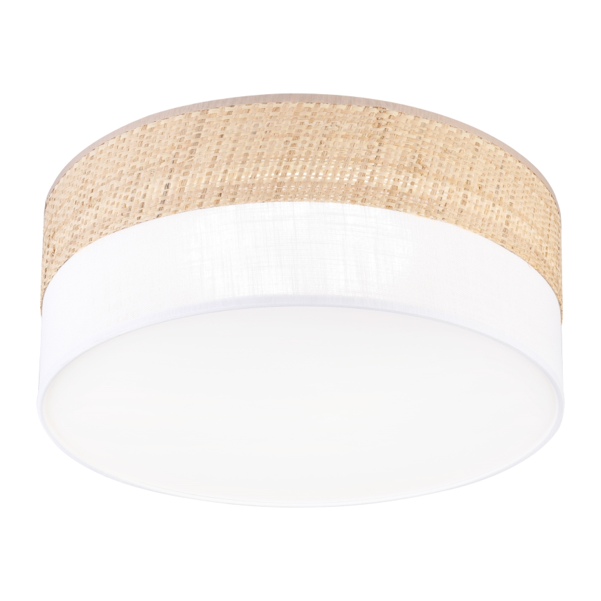 Plafonieră LED SIRJA BOHO, 20 W, 230 V, 4000 K, diametru 35 cm, bej/alb