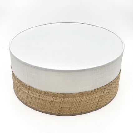 Plafonieră LED SIRJA BOHO, 20 W, 230 V, 4000 K, diametru 35 cm, bej/alb