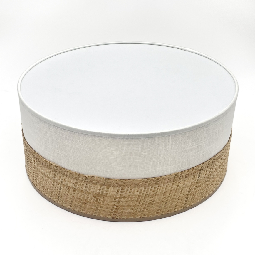 Plafonieră LED SIRJA BOHO, 20 W, 230 V, 4000 K, diametru 35 cm, bej/alb