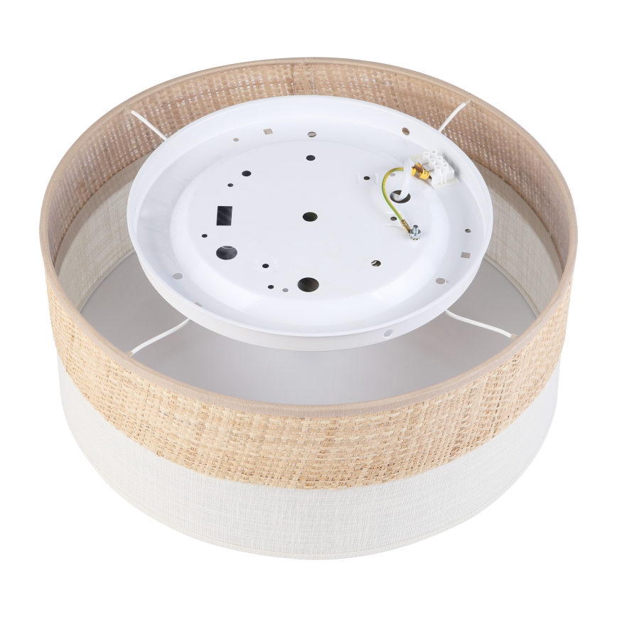 Plafonieră LED SIRJA BOHO, 20W, 230V, 4000K, Ø35 cm, bej/crem