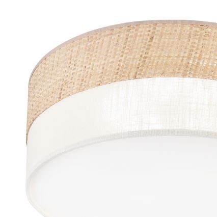 Plafonieră LED SIRJA BOHO, 20W, 230V, 4000K, Ø35 cm, bej/crem
