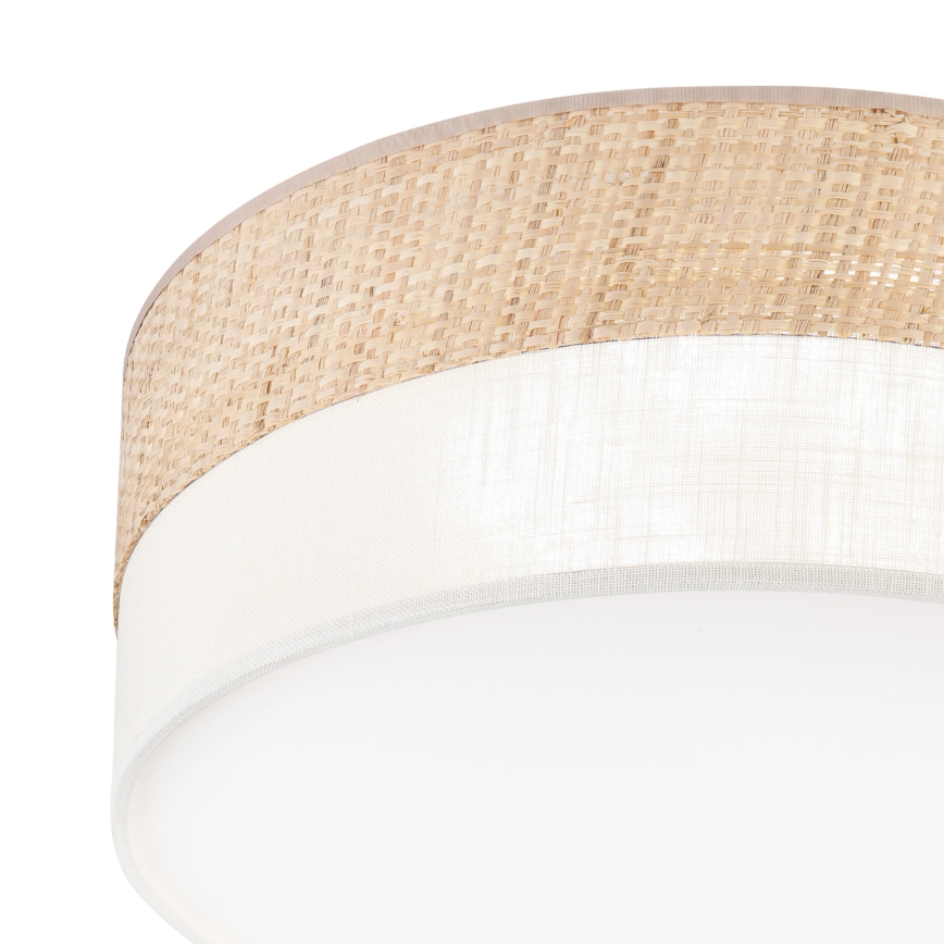 Plafonieră LED SIRJA BOHO, 20W, 230V, 4000K, Ø35 cm, bej/crem
