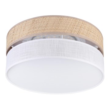 Plafonieră LED SIRJA BOHO, 20W, 230V, 4000K, Ø 35 cm, bej/alb