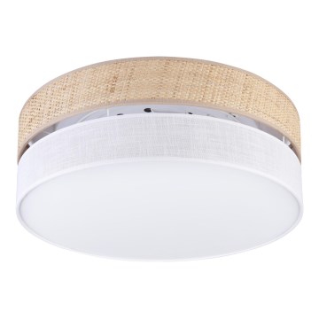 Plafonieră LED SIRJA BOHO, 36W, 230V, 4000K, Ø 45 cm, bej/alb