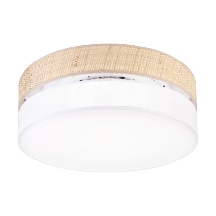 Plafonieră LED SIRJA BOHO, 36W, 230V, 4000K, Ø 45 cm, bej/alb