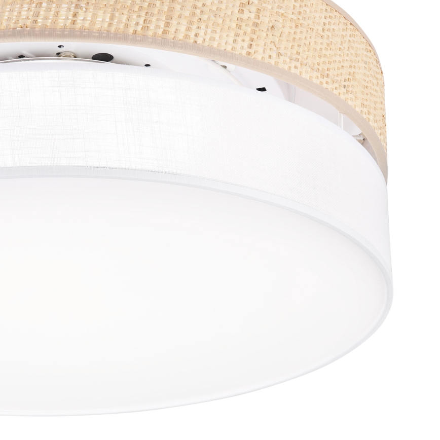 Plafonieră LED SIRJA BOHO, 36W, 230V, 4000K, Ø 45 cm, bej/alb