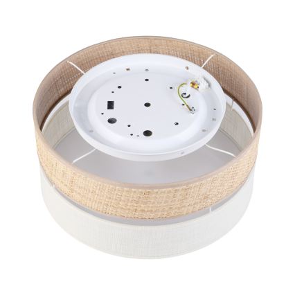 Plafonieră LED SIRJA BOHO, 20W/230V, 4000K, Ø 35 cm, bej/crem
