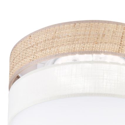 Plafonieră LED SIRJA BOHO, 20W/230V, 4000K, Ø 35 cm, bej/crem
