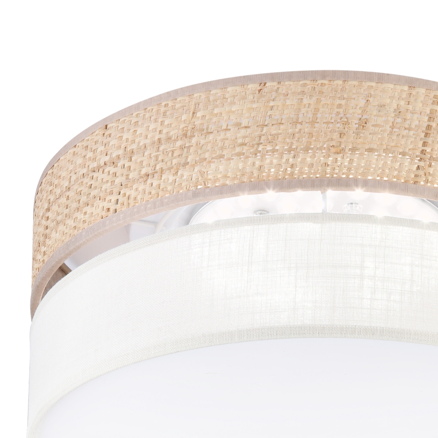 Plafonieră LED SIRJA BOHO, 20W/230V, 4000K, Ø 35 cm, bej/crem