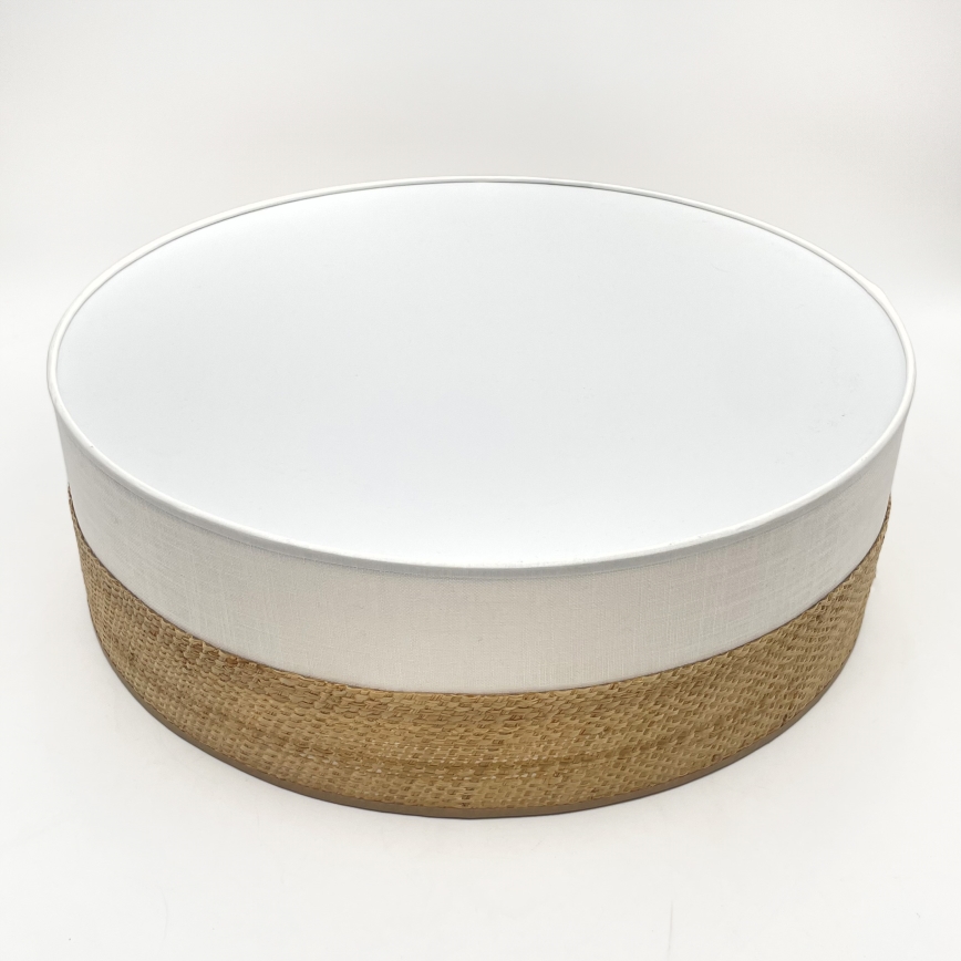 Plafonieră LED SIRJA BOHO, 36W/230V, 4000K, Ø 45 cm, bej/alb