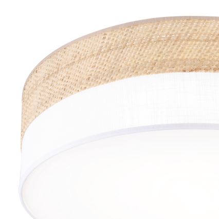 Plafonieră LED SIRJA BOHO, 36W/230V, 4000K, Ø 45 cm, bej/alb
