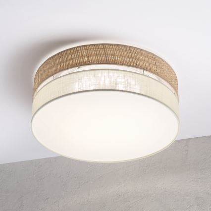 Plafonieră LED SIRJA BOHO, 36 W, 230 V, 4000 K, Ø 45 cm, bej/crem