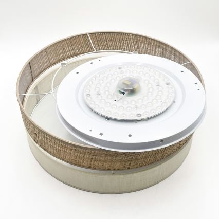 Plafonieră LED SIRJA BOHO, 36 W, 230 V, 4000 K, Ø 45 cm, bej/crem